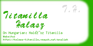 titanilla halasz business card